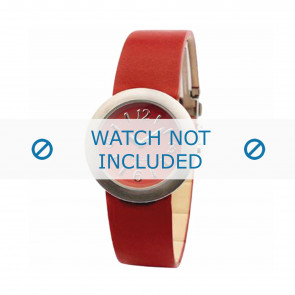 Boccia Uhrenarmband 3101-01 (BO3101-01-40RDBR) Leder Rot